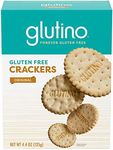 Glutino Gluten Free Snack Crackers, Premium Rounds, Original, 4.4 Ounce