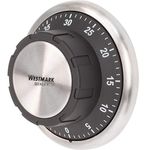 Westmark Kitchen Timer, Mechanical, Magnetic, 1-60 minutes, Stainless steel/plastic, Redondo, Anthracite/Silver, 10922260