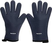KITCHEN PERFECTION Silicone Smoker Oven Gloves -Extreme Heat Resistant BBQ Gloves -Handle Hot Food Right on Your Smoker Grill Fryer Pit|Waterproof Oven Mitts Grill Gloves |Superior Value Set+3 Bonuses