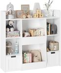 GarveeHome Cllp5SJ6_eFoDNBqav1XJwUvcx0E Kid's Bookshelf, White