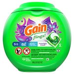 Gain flings! Laundry Detergent Liquid Pacs, Moonlight Breeze, 42 Count - Packaging May Vary