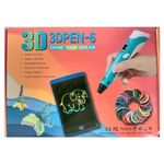 Melt3D 3D Printing Pen Complete Set, Eco Plastic Refill 3dPEN-6-1 Set with Stencils, Best Toys Gift for Childrens Boys & Girls, Early Age Mind Development Learning Kid Playset NFT Print Pencil