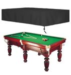 Oslimea 7 8 9ft Billiard Pool Table Cover with Drawstring Durable Waterproof Table Cover for Rectangle Table (9FT)