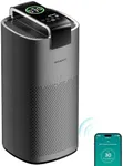 MORENTO Air Purifiers for Home Large Room Up to 2050 Ft² with PM 2.5 Air Quality Sensor, Smart WiFi and Sleep Mode, Hepa Filters Filter Airborne Particles, Handheld Home Air Purifier - Grey