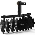 YINTATECH 32" ATV Disc Plow Harrow, Tractor Disc Harrow Fits Devices with a 2" Receiver,Black