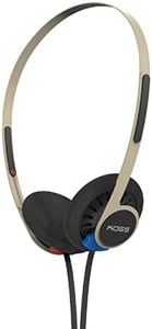 Koss KPH40 Utility On-Ear Headphones, Detachable Interchangeable Cord System, Ultra Lightweight Design (Rhythm Beige)