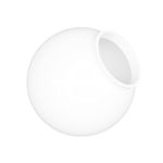 KastLite 6" White Acrylic Lamp Post Globe | Smooth Textured with 3.14" Fitter Neck | Manufactured in the USA