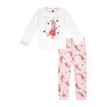 Peter Rabbit Girls Pyjamas Toddler Lily Bobtail PJ set, Ages 12 Months to 5 Years Old (12-18 Months) White