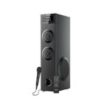 Intex 700-S Multimedia 70 W Bluetooth Tower Speaker | Wired Karaoke Mic | Party Speaker & 5.25 Inch Woofer | LED Display & Bluetooth v5.2 | Fully Remote Control (Black)