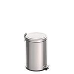 Tramontina 20 Litre Kitchen Indoor Outdoor Rubbish and Waste Bin with Pedal, Metal Stainless Steel, 29.5 cm Diameter x 46 cm Height, ‎94538120