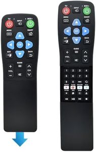 Big Button TV Remote for Seniors & Elderly - Universal Remote with Large Buttons, Simple Setup for TV/DVD/Streaming Devices (2-Device Control) - Ideal for Dementia & Low Vision Users