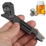 Titanium Pry Iron, Multi-Purpose Pry Iron, Edc, Rustproof, Compact, Titanium EDC Carry-on Pocket Crowbar Screwdriver Wrench Tool Boxes Opener Bottle Opener Dirfuny