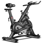 PowerMax Fitness BS-2070C Semi-Commercial Exercise Magnetic Resistance Spin Bike for Home Gym |18kg Flywheel, Max User 170kg, 2pcs Crank, LCD Display, Adjustable Foot Strap and Seat, Heart Rate Sensor