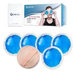 5 Packs Gel Ice Pack for Injuries Small Reusable Hot Cold Pack Ice Pad w/Cloth Backing, Heat or Ice Therapy for Kids Injuries, Tired Eyes, Breastfeeding, Wisdom Teeth, Sinus Relief