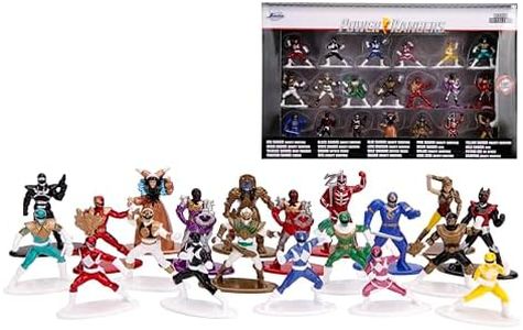 Jada Power Rangers Nano Metalfigs Toy Figure Pack of 20, Multicolor