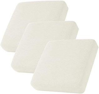 CHUN YI 3PC Stretch Couch Cushion Covers, Individual Sofa Seat Slipcovers Suitable for Armchair Loveseat Sofa with Spandex Jacquard Fabric(3pc, Ivory White/Cream)