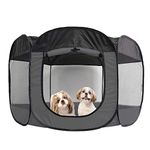 Furhaven Pop Up Playpen Pet Tent Playground - Gray, Extra Large