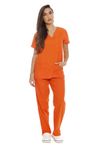 22250V-M Orange Just Love Women's Scrub Sets/Medical Scrubs/Nursing Scrubs