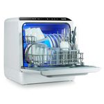 Mini Portable Tabletop 5L Dishwasher with 2-4 Place Settings, 5 Wash Functions - DH224A