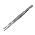 Multi Purpose Kitchen Tweezers with Precision Stainless Steel Tongs for Pince Culinary Cuisine Cooking and Plating Food by Chef (Straight 8")