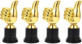 4Pcs Gold Trophy Plus Thumbs UP,Golden Thumb Trophy,Trophy Plus Thumbs UP,Trophies Thumbs up Trophies,Thumb Shaped Trophies Gold Trophy Awards Rewards Trophies Trophy,Gold Trophy Cup Trophy for Kids