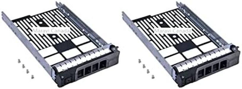 Maravi Canada 3.5" inch Hard Drive Caddy F238F X968D G302D KG1CH Replacement for Dell Gen11 R330 R410 R510 R520 R620 R630 R710 R720 R730 R810 R820 R910 T410 T610 T710 Server HDD Tray… (2-Pack)