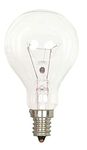 Satco S2740 120V Candelabra Base 40-Watt A15 Light Bulb, Clear