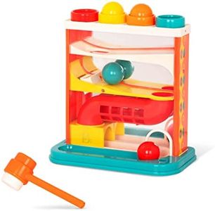 B. toys - Whacky Ball - Giocattolo martellante - 4 palline colorate e martello - Pound & Play - Giocattolo educativo ed educativo per bambini - 12 mesi +