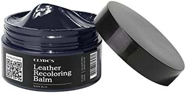 Clyde's™ Leather Company Leather Recoloring Balm – Color Restore & Scratch Repair Kit for Faded Leather Furniture, Car Seats, Sofa & Vinyl | 23 Colors | Non-Toxic Dye
