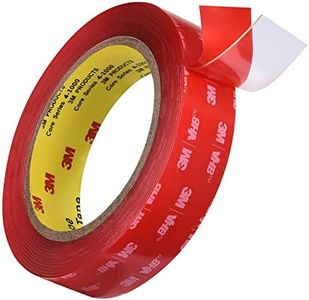 3M Double Sided Heavy-Duty Mounting Tape, Clear Waterproof VHB Tape, 16FT Length, 0.94 Inch Width for Car LED Strip Lights Home Decor, Office Decor