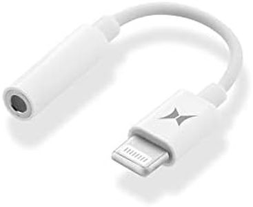 Xtreme 8-pin to Aux 3.5mm Audio Adapter, Works with iPhone, iPod, iPad, Connect Headphones, Earphones, Soundbars and Other Compatible Devices, Car's Aux Port and Stereo