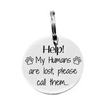 Personalised Engraved Dog ID Tag, Cat Name Tag, Stainless Steel Custom Pet Name Tag