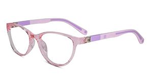 LensKandy Juniors for Kids 6-10 yrs | Cat Eye Computer Glasses for Eye Protection & Strain | Zero Power, Antiglare & Blue Light Protection from online Classes, Gaming, Mobile, TV | Girls | Pink