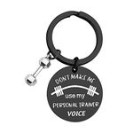 MAOFAED Personal Trainer Gift Workout Gift Fitness Gift Funny Personal Trainer Keychain Gift for Workout Coach (personal trainer black CA)