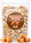 Caramel Cubes Candy, Rich Creamy Squares, Bulk Pack 2 Pounds