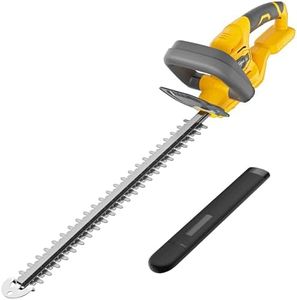 Hedge Trimmer Compatible for Dewalt 20V 60V DCB206 DCB609，Cordless Electric Hedge Trimmer with 1600RPM Brushless Motor, 22'' Dual-Action Blade with 3/5'' Cutting Capacity (NO Battery)