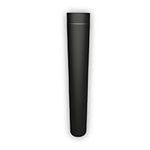 RHINO FLUES - 6 Inch (150mm) Stove Flue Pipes 1000mm Length Matt Black for Multi-Fuel & Wood Burning Stove. Friction Fit - Robust Quality Construction of Heat Resistant enameled Steel.