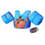 Welebar Swim Vest for Toddler 22-70 lbs, Floaties with Arm Wings for Boys and Girls Swimming, Suit for Infant/Toddler/Children