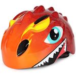 VICTGOAL Kids Bike Helmet for Boys Girls, Lightweight 3D Toddler Bike Helmet Age 3-8, Adjustable Infant Bicycle Helmet for Multi-Sport Scooter Cycling Skateboard (Red, S: 50-54cm)