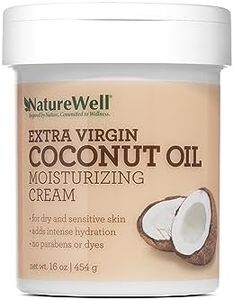 NATURE WELL Extra Virgin Coconut Oil Moisturizing Cream for Face, Body, & Hands, Anti Aging, Firming, Restores Skin's Moisture Barrier, Provides Intense Hydration For Dry & Dull Skin, 16 Oz