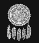 Black and White Tapestry, Dreamcatcher Wall Hanging Tapestry, Mandala Tapestries, Indian Traditional Cotton Printed Bohemian Hippie Large Wall Art by SheetKart