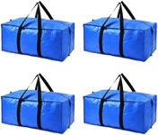 4 Pack Moving Bags, Blue Moving Totes Bag with Handles, Packing Supplies, Storage Bags