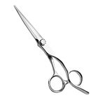 AOLANDUO 6 Inch Sword Blade Hair Scissors/Barber Scissors-Using Japanese Aichi Steel Handmade Hair Cutting Shears with Offset Handle for Salon Stylists Beauticians & Hairdresser (American)