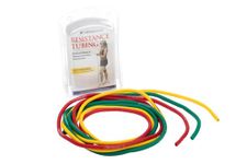 TheraBand Resistance Tubes, Professional Latex Elastic Tubing, Upper & Lower Body, Core Exercise, Physical Therapy, Lower Pilates, At-Home Workouts, & Rehab, 5 Foot, Yellow, Red, & Green, Beginner Set