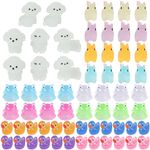 LALASTYLE 64pcs Luminous Resin Animal, Tiny Toy Resin Frogs, Dogs, Rabbit, Duck, Miniature Resin Frogs Glow in the Dark, Mini Landscape for Garden Dollhouse Decoration