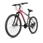 CRADIAC Stinger X7-7 Speed Cycle for Men with Dual Disc Brakes & Front Suspension Fork, 29 T 7 Speed Bicycle for Adults with Hitensile Steel Frame, Ideal for 12+ Years Unisex, 18.5 Inch Frame
