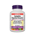 Webber naturals Complete Digestive enzymes Capsules, 180 Count