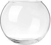 Craftfry Glass Round Vase for Home Decoration - Terrarium Glass Bubble Bowl, Fish Bowl, Rose Bowl Home Decor or Office Decor (8 Inch)