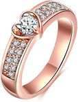 Aienid Rose Gold Plated Women Rings