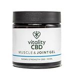 Vitality CBD Muscle & Joint Gel, 500 mg Strength CBD, 100 ml